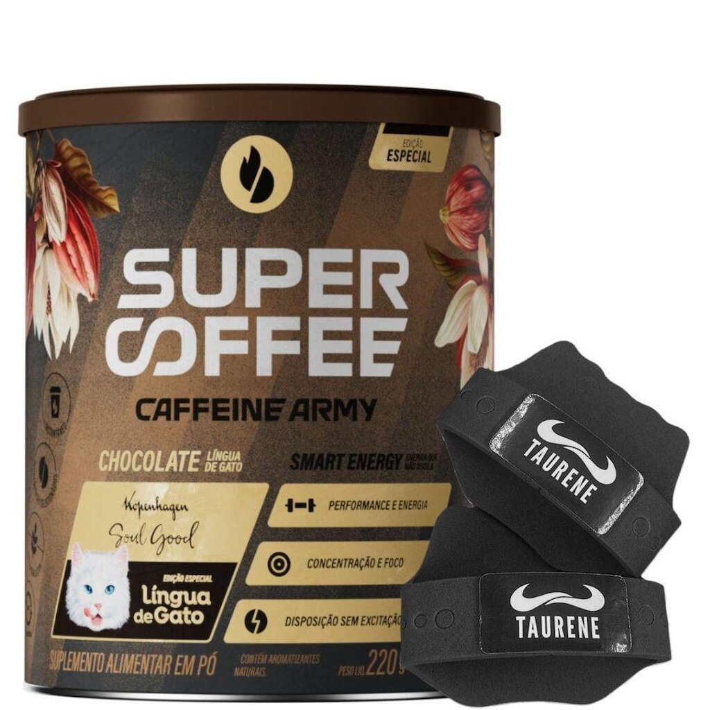 SuperCoffee 3.0 Lingua de Gato 220g Luva - Caffeine Army