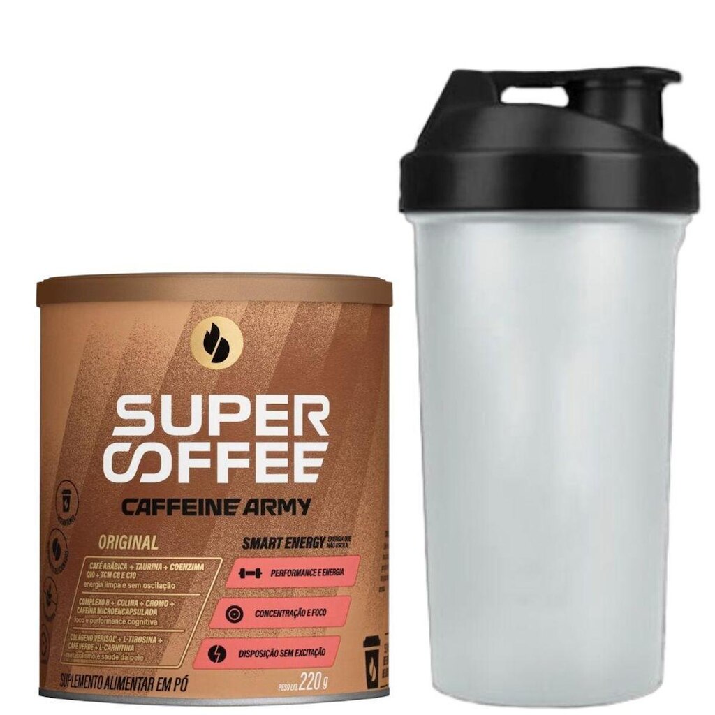 SuperCoffee 3.0 Original 220g Coqueteleira - Caffeine Army