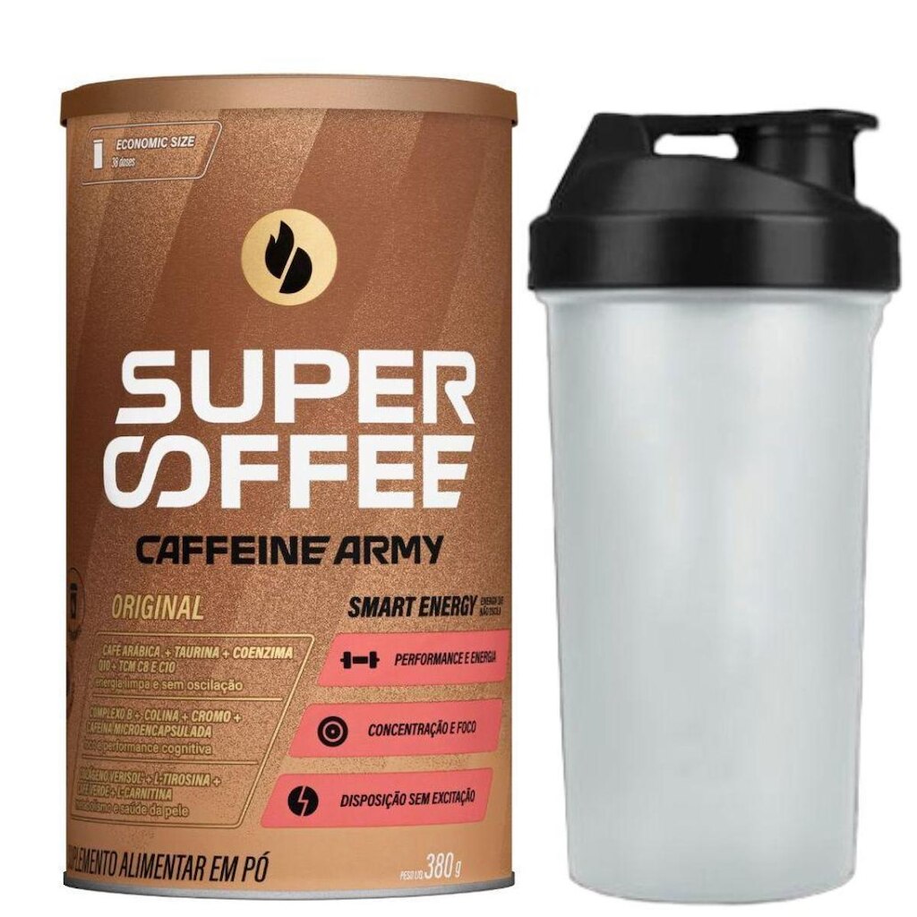 SuperCoffee 3.0 Original 380g Coqueteleira - Caffeine Army