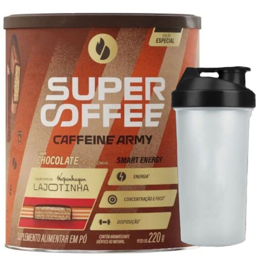SuperCoffee Lajotinha 220g Coqueteleira - Caffeine Army