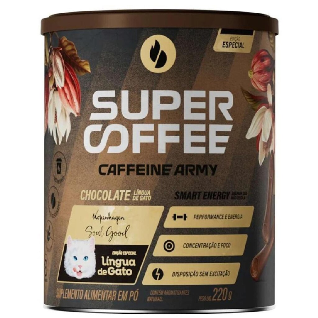 SuperCoffee Língua de Gato - Caffeine Army 220g