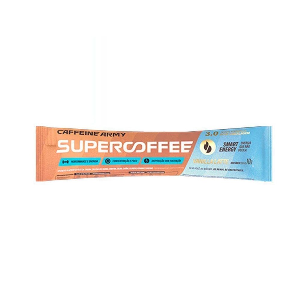 SuperCoffee To Go - 1 Sachê de 10g Vanilla Latte - Caffeine Army