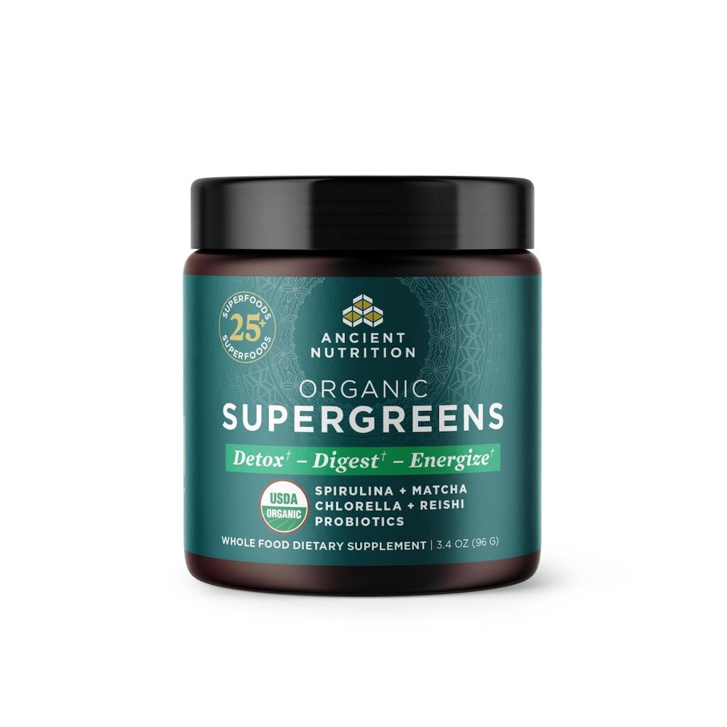 Supergreens Em Pó Ancient Nutrition Orgânico 100G