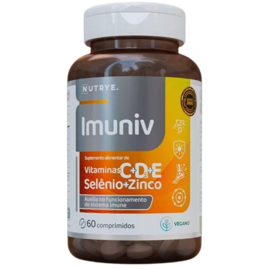 Suplemento Alimentar de Vitaminas + Selênio e Zinco 60 comprimidos Nutrye