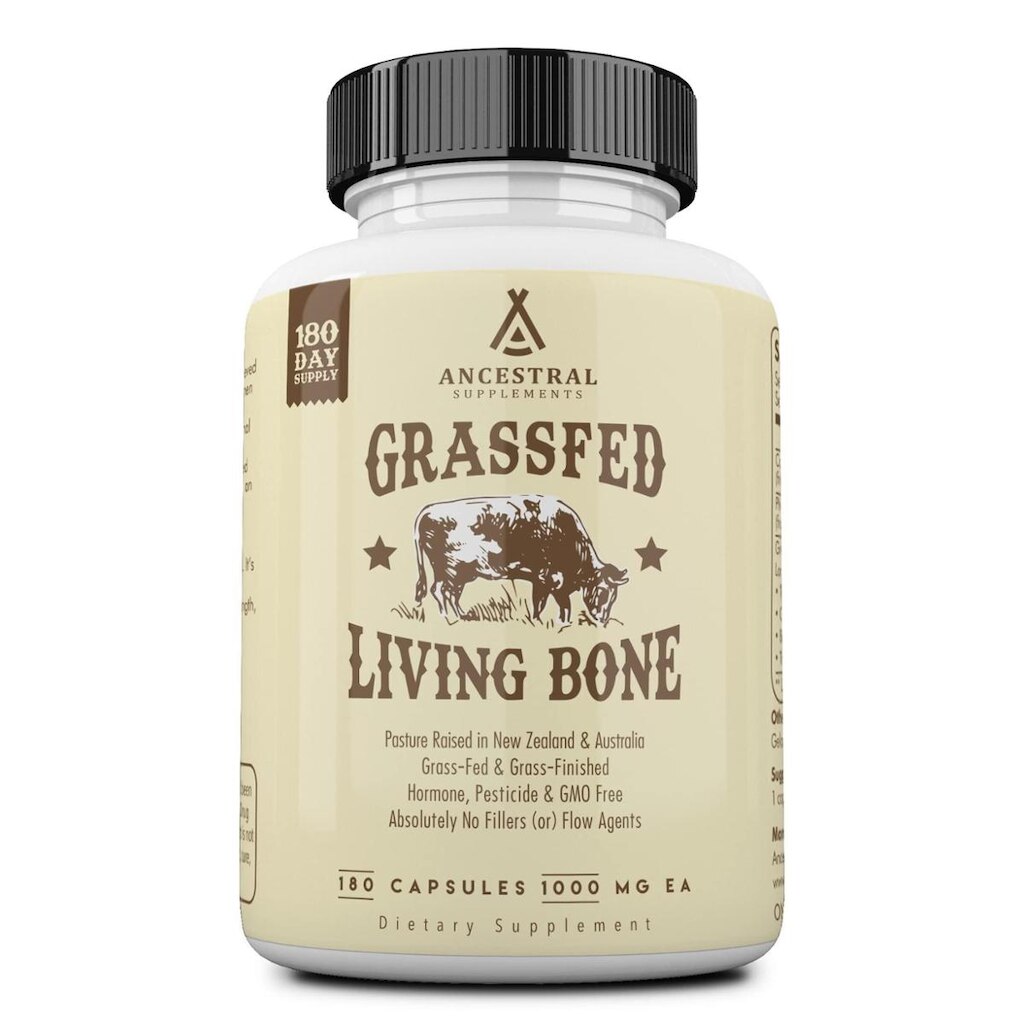 Suplemento Ancestral Supplements Grass Fed Beef Bone 180 cápsulas