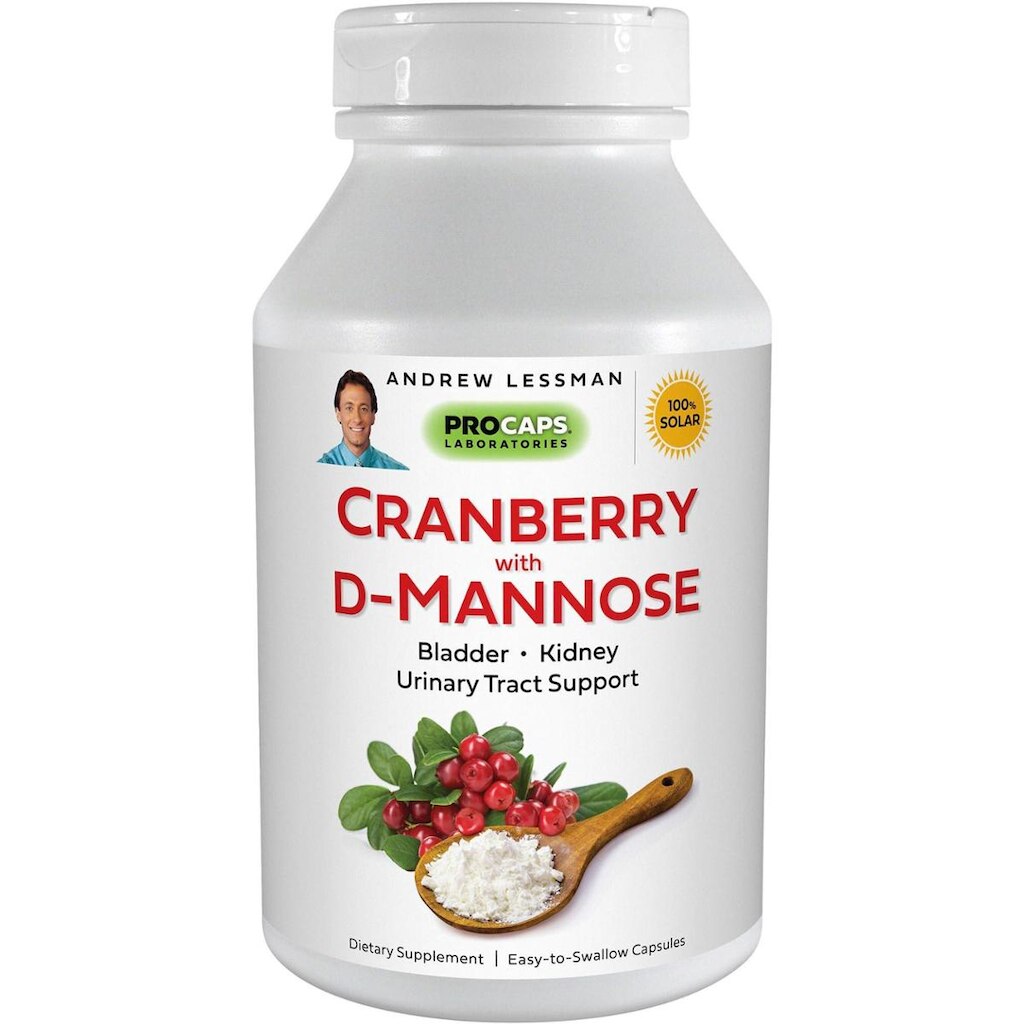 Suplemento Andrew Lessman Cranberry Com D-Mannose 60 Cápsulas