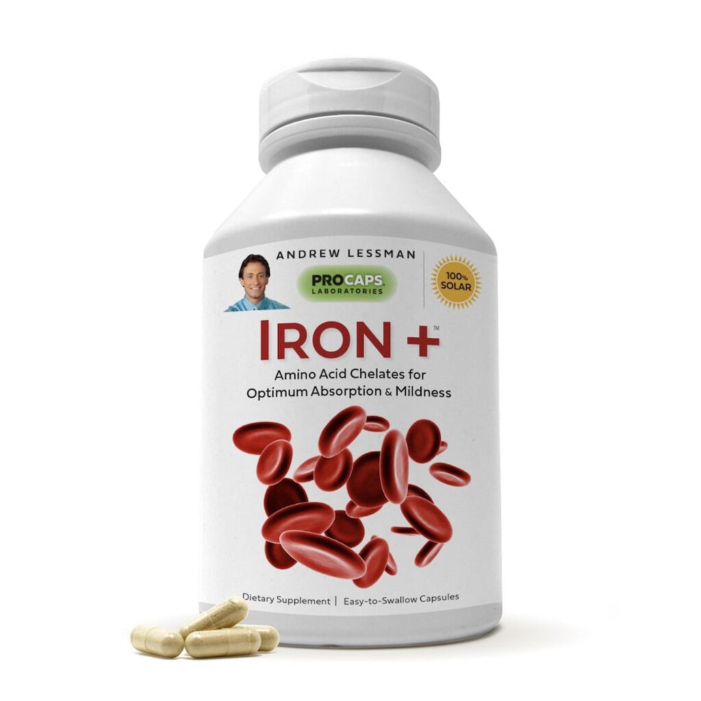 Suplemento ANDREW LESSMAN Iron Plus 90 cápsulas - 18 mg de ferro
