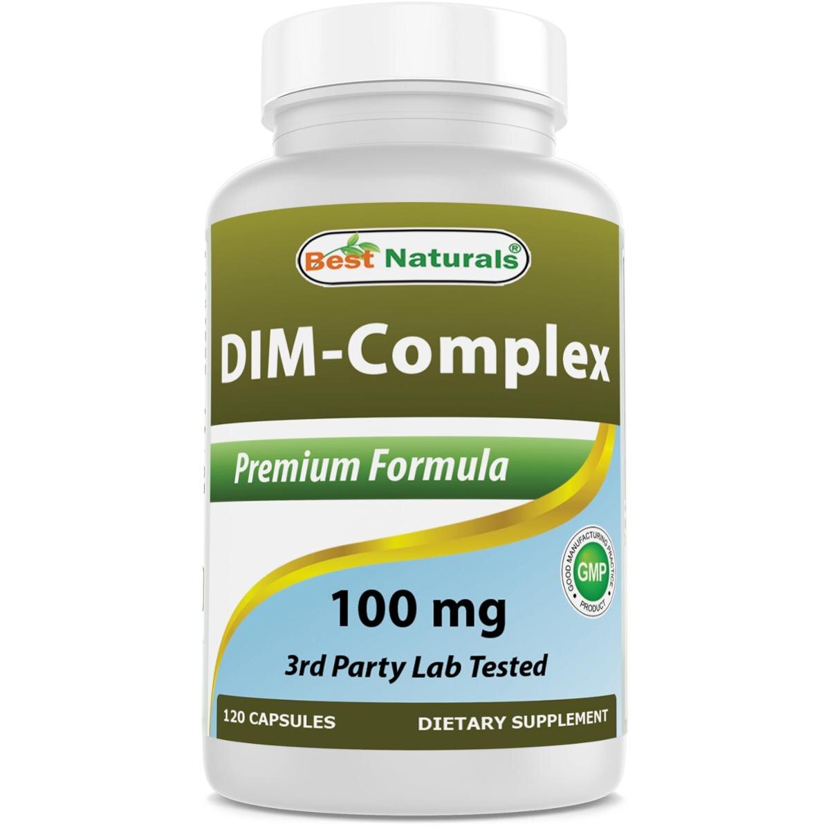 Suplemento Best Naturals DIM 100mg 120 cápsulas