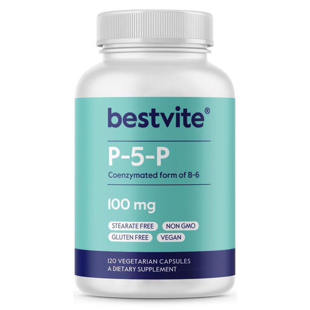 Suplemento BESTVITE P-5-P 100mg 120 cápsulas vegetarianas
