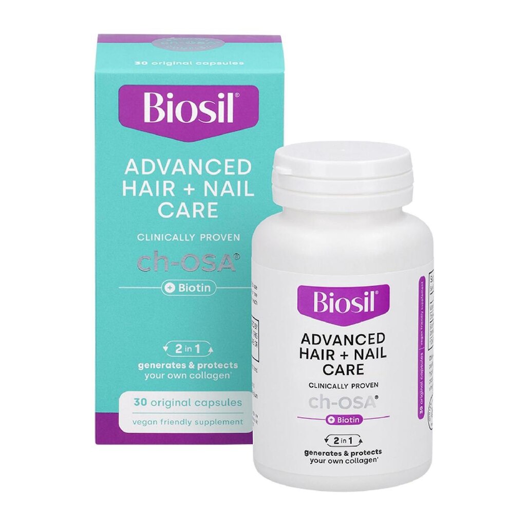 Suplemento Biosil Advanced Hair + Nail Care 30 Cápsulas