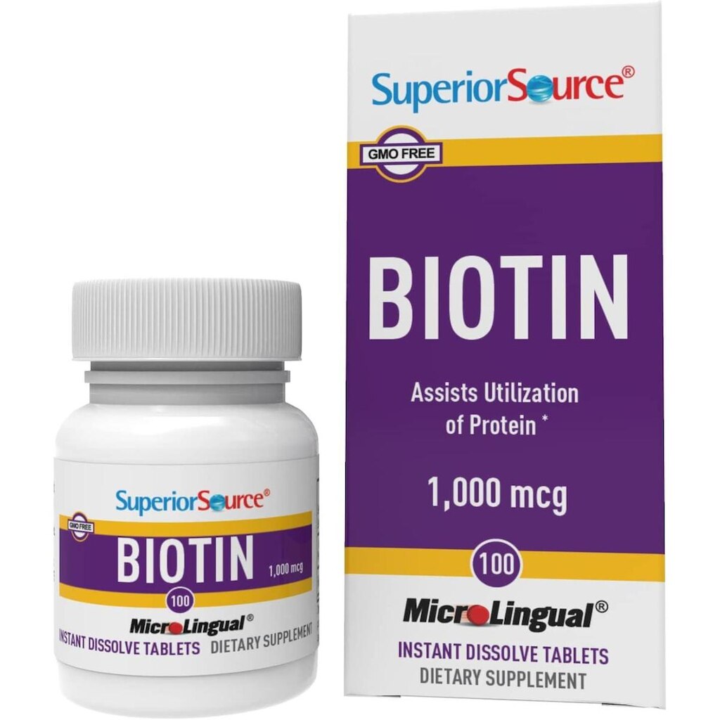 Suplemento Biotina de Fonte Superior 1000 mcg MicroLingual 100 comprimidos