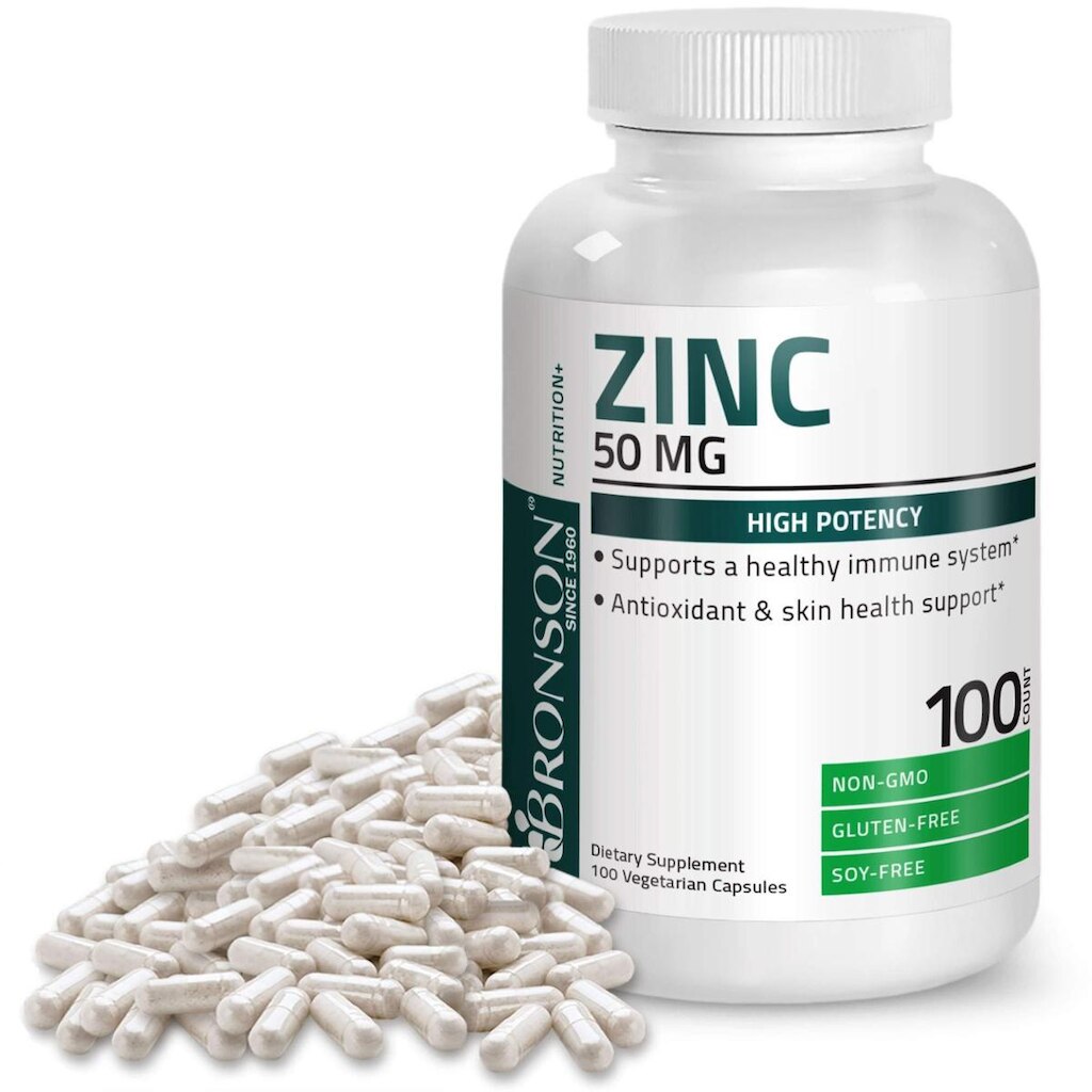 Suplemento Bronson Zinc 50Mg Complex (Óxido De Zinco 50% E Zinco