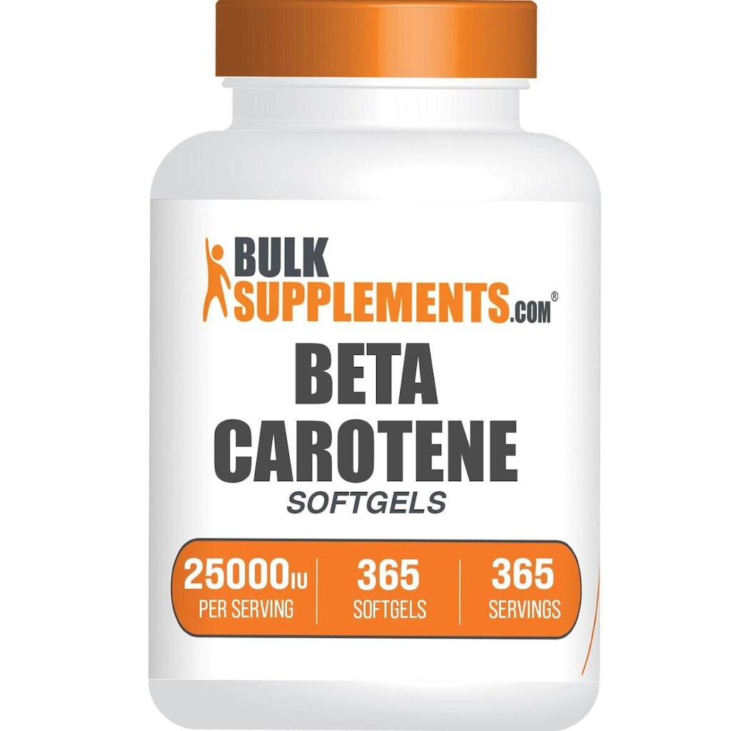 Suplemento BulkSupplements.com Beta Caroteno 25000 UI x365