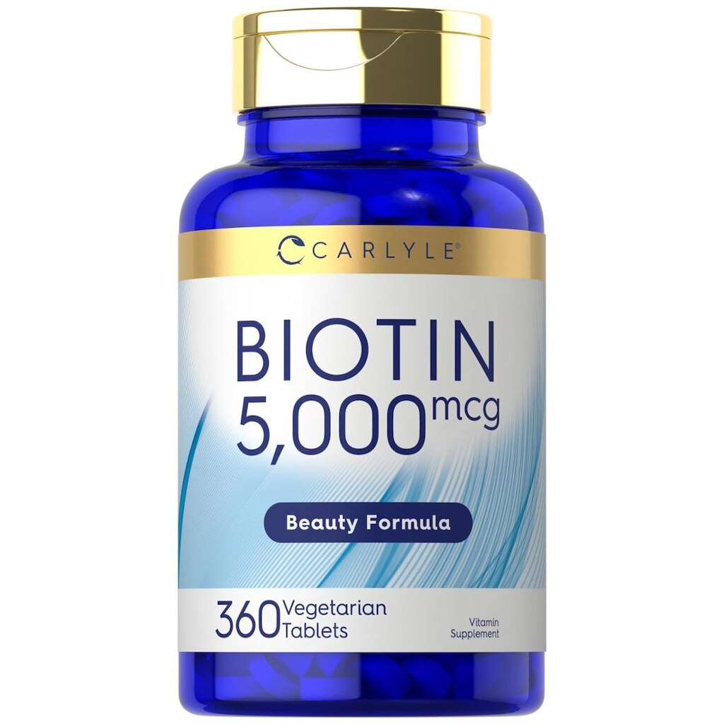 Suplemento Carlyle Biotin 5000mcg 360 comprimidos vegetarianos