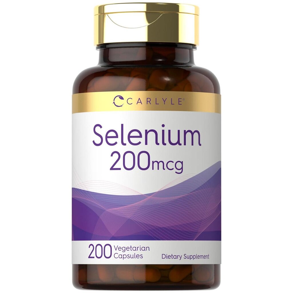 Suplemento Carlyle Selenium 200Mcg 200 Cápsulas Vegetarianas