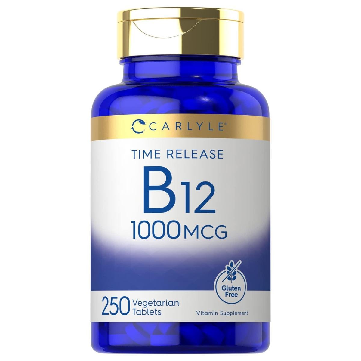 Suplemento Carlyle Vitamin B12 1000mcg Time Release 250 comprimidos