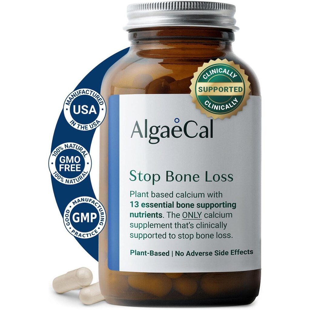 Suplemento de cálcio à base de plantas ALGAECAL 750 mg 90 cápsulas