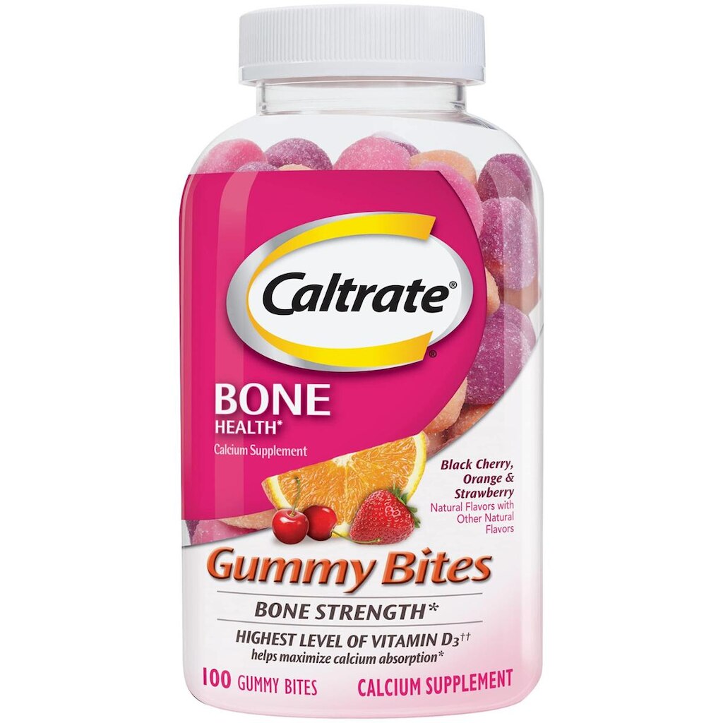 Suplemento de cálcio Caltrate Gummy Bites 500 mg com vitamina D