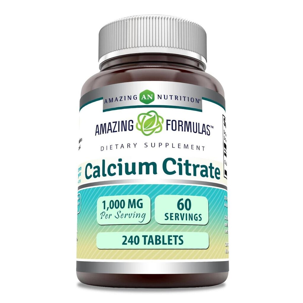 Suplemento De Citrato De Cálcio Amazing Formulas 1000Mg 240 Table