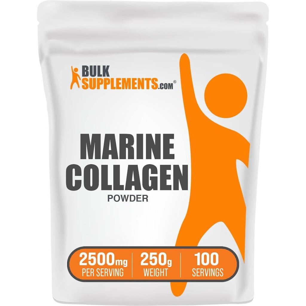 Suplemento de colágeno BulkSupplements.com Marine 2500mg 250g