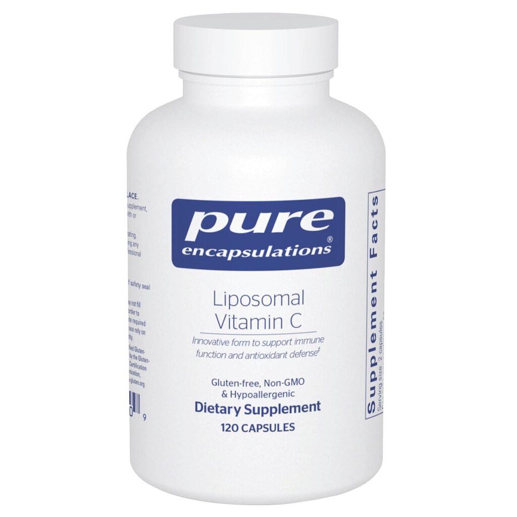 Suplemento de encapsulamentos puros de vitamina C lipossomal 120 cápsulas