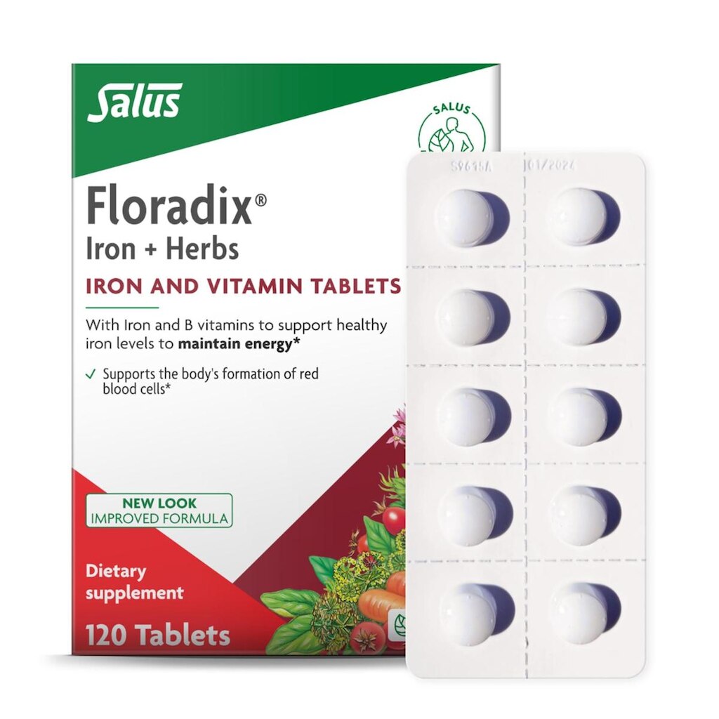 Suplemento de ferro Floradix Energy Support 120 comprimidos