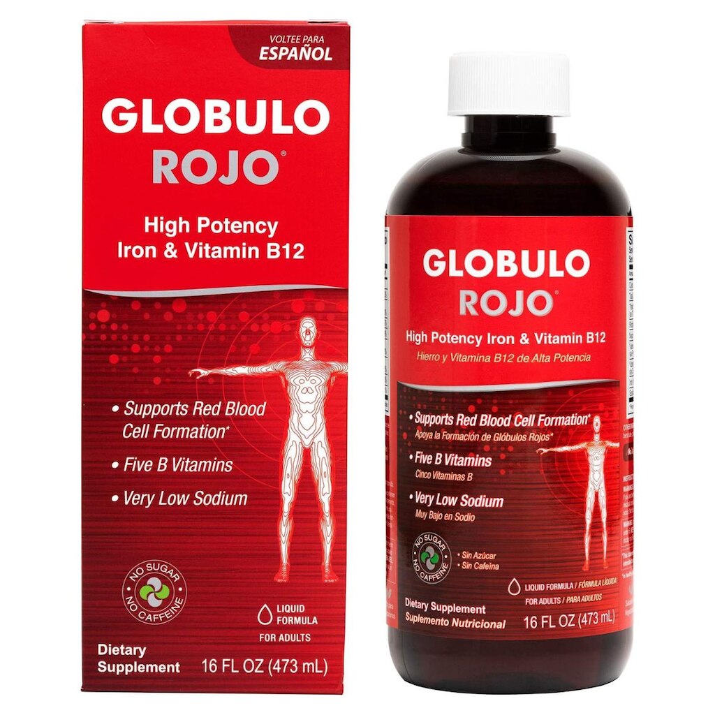 Suplemento De Ferro Globulo Rojo Liquid 473Ml Com Vitaminas B
