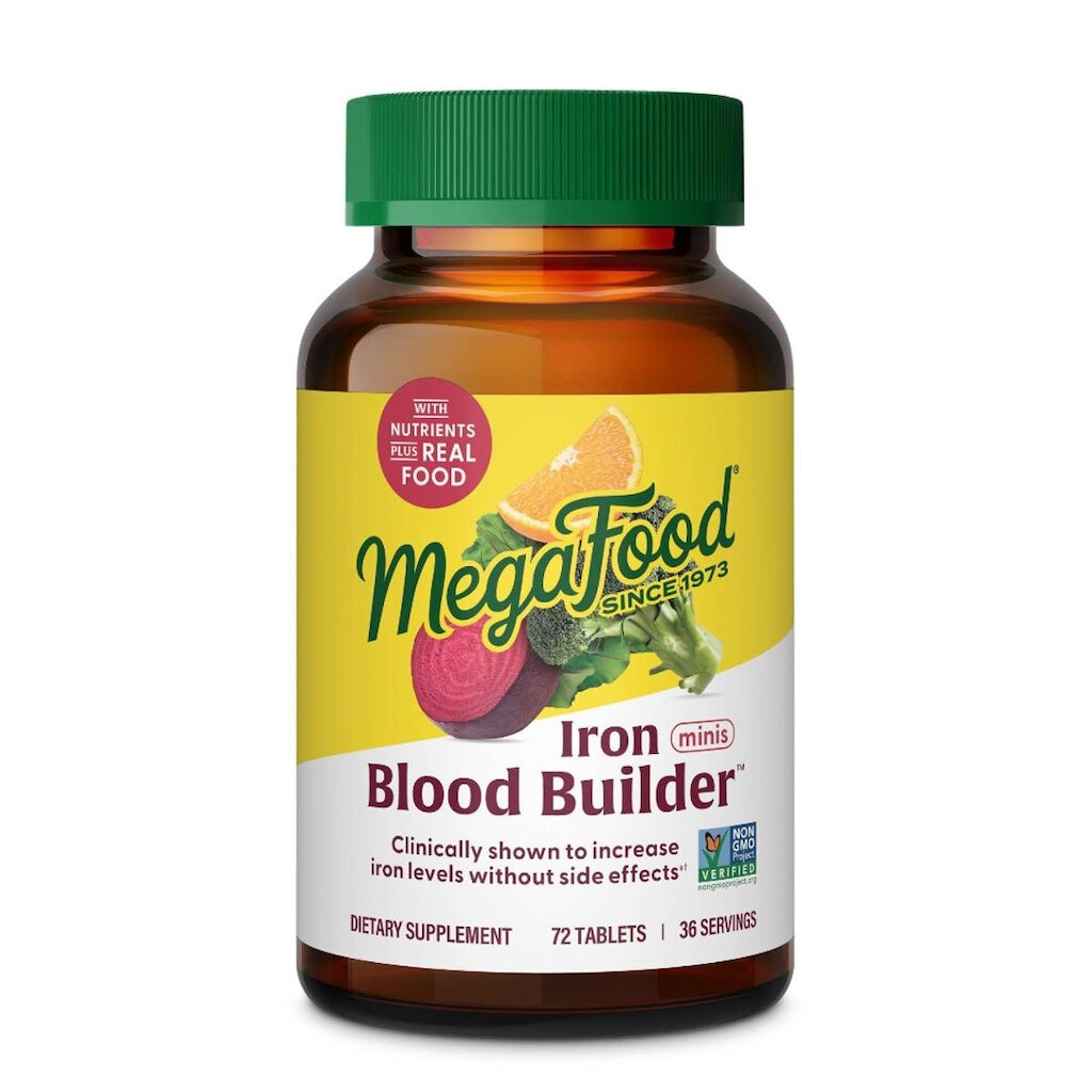 Suplemento de ferro MegaFood Blood Builder Minis 72 comprimidos