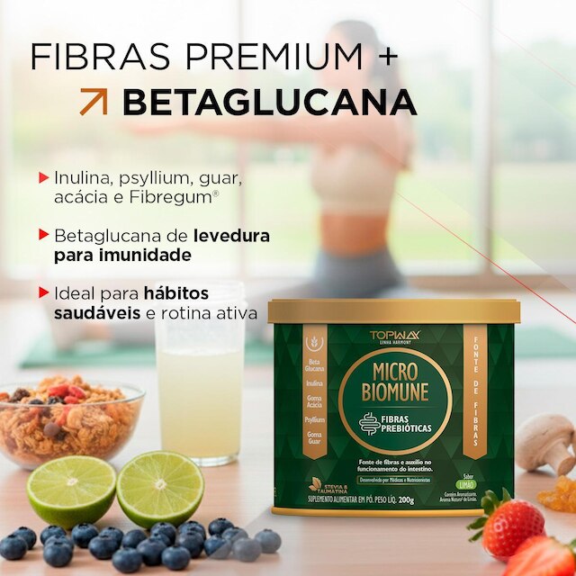 Suplemento De Intestino Microbiomune Sabor Limão 200G Topway