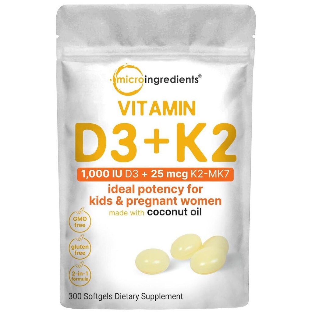 Suplemento de microingredientes Vitamina D3 1.000 UI + K2 25mcg