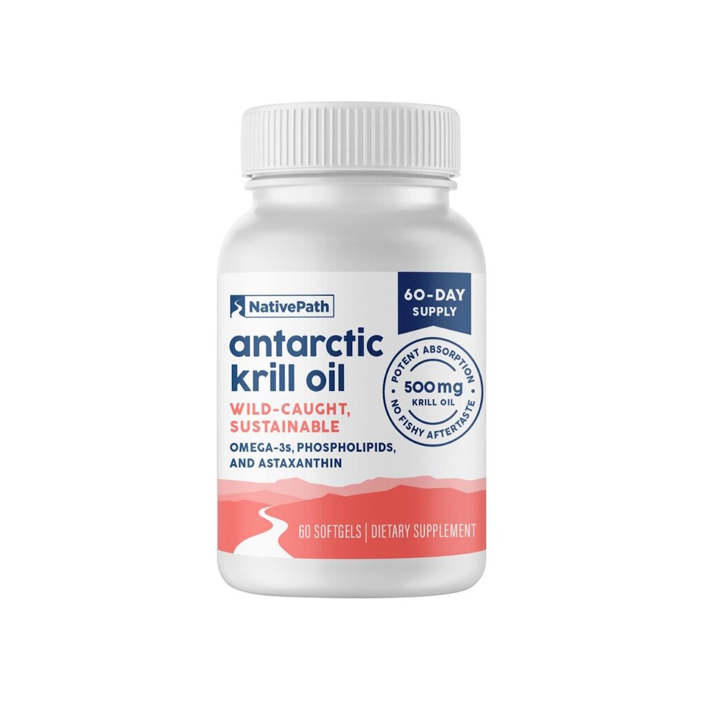 Suplemento de óleo de krill antártico NativePath 500 mg