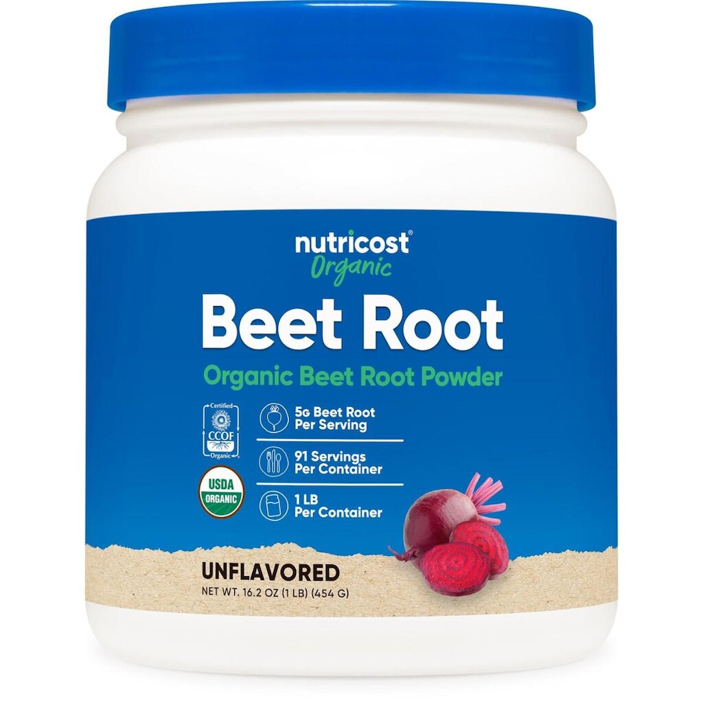 Suplemento De Raiz De Beterraba Orgânica Nutricost 454G
