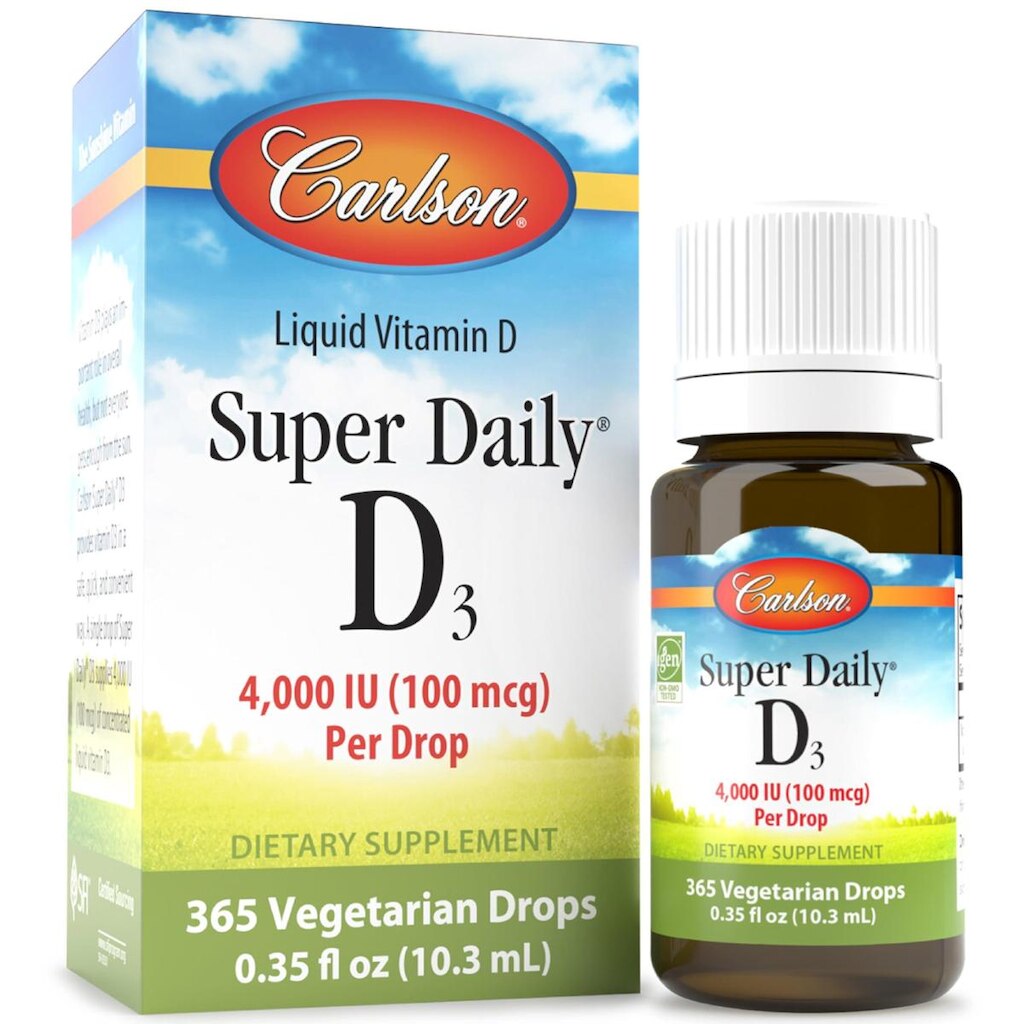 Suplemento de vitamina D Carlson Super Daily D3 4.000 UI 10,3 ml