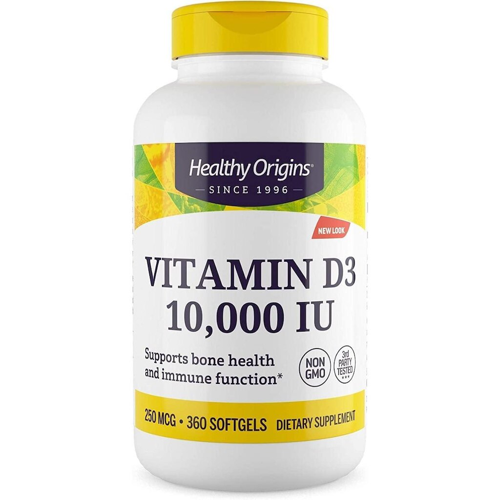 Suplemento De Vitamina D310000 Ui Healthy Origins 360 Cápsulas