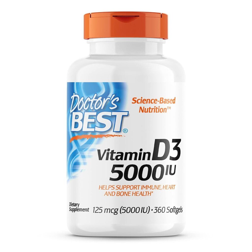Suplemento Doctor'S Best Vitamina D3 5.000 Ui 360 Comprimidos