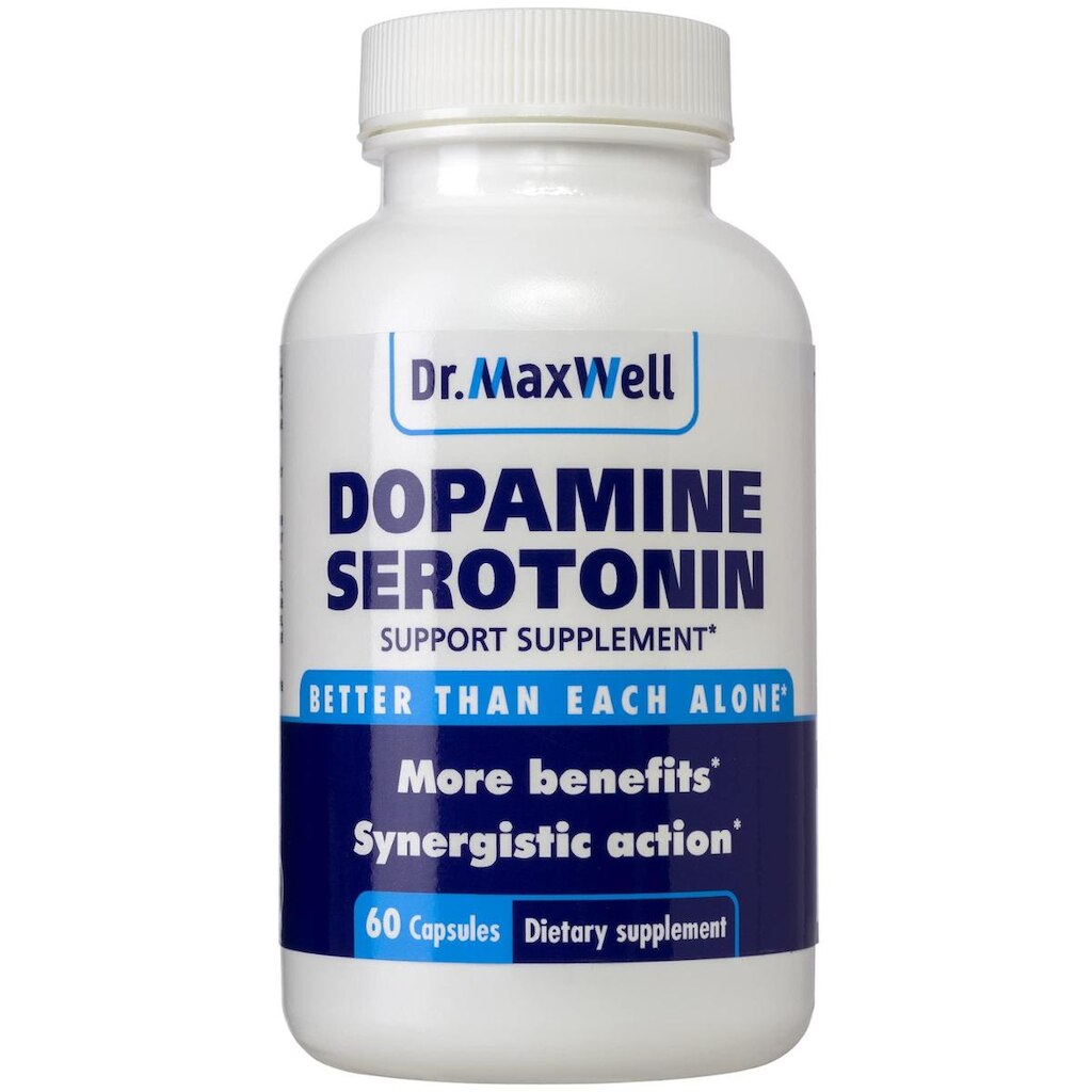 Suplemento Dr. Maxwell Serotonina e Dopamina 60 cápsulas