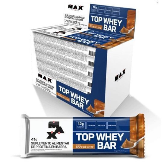 Suplemento Em Barra Max Titanium Top Whey Bar Proteínas Em Caixa De 41ml 12 Un Menor preço em Suplemento Em Barra Max Titanium Top Whey Bar Proteínas Em Caixa De 41ml 12 Un