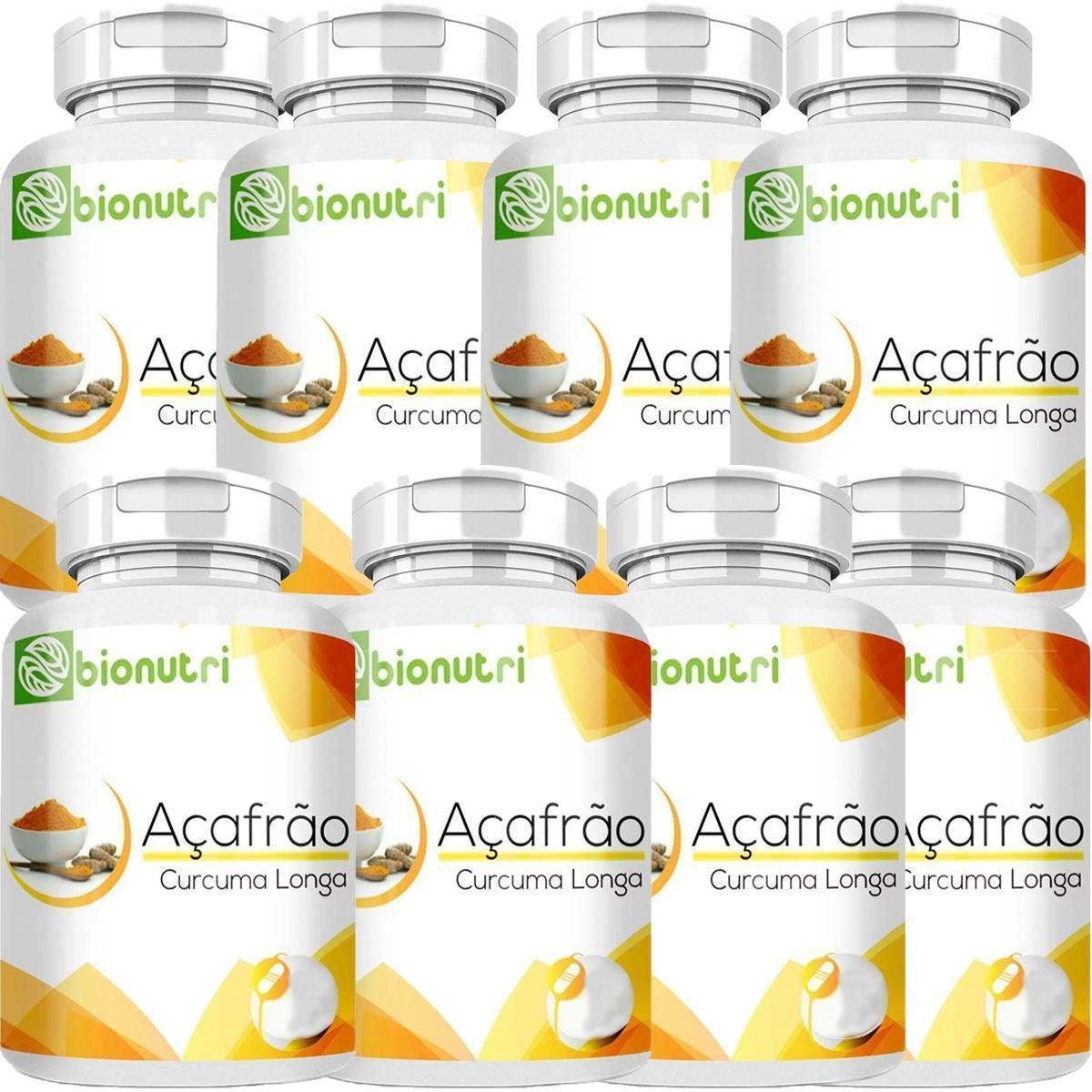 Suplemento em Capsula Combo 8x Curcumiina Longa Açafrão Da Terra 100% Puro 60 Caps 500 mg - Bionutri Menor preço em Suplemento em Capsula Combo 8x Curcumiina Longa Açafrão Da Terra 100% Puro 60 Caps 500 mg - Bionutri