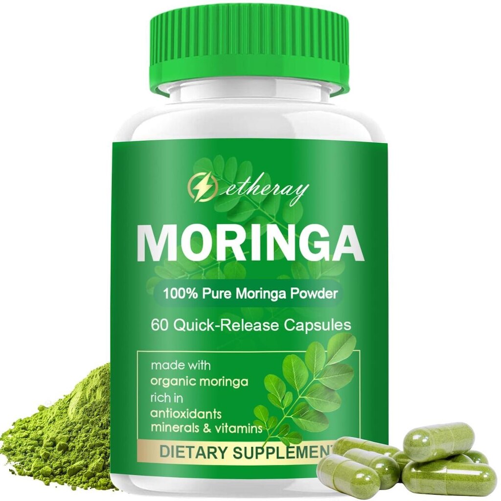 Suplemento Etheray Moringa em cápsulas 800mg 60 cápsulas