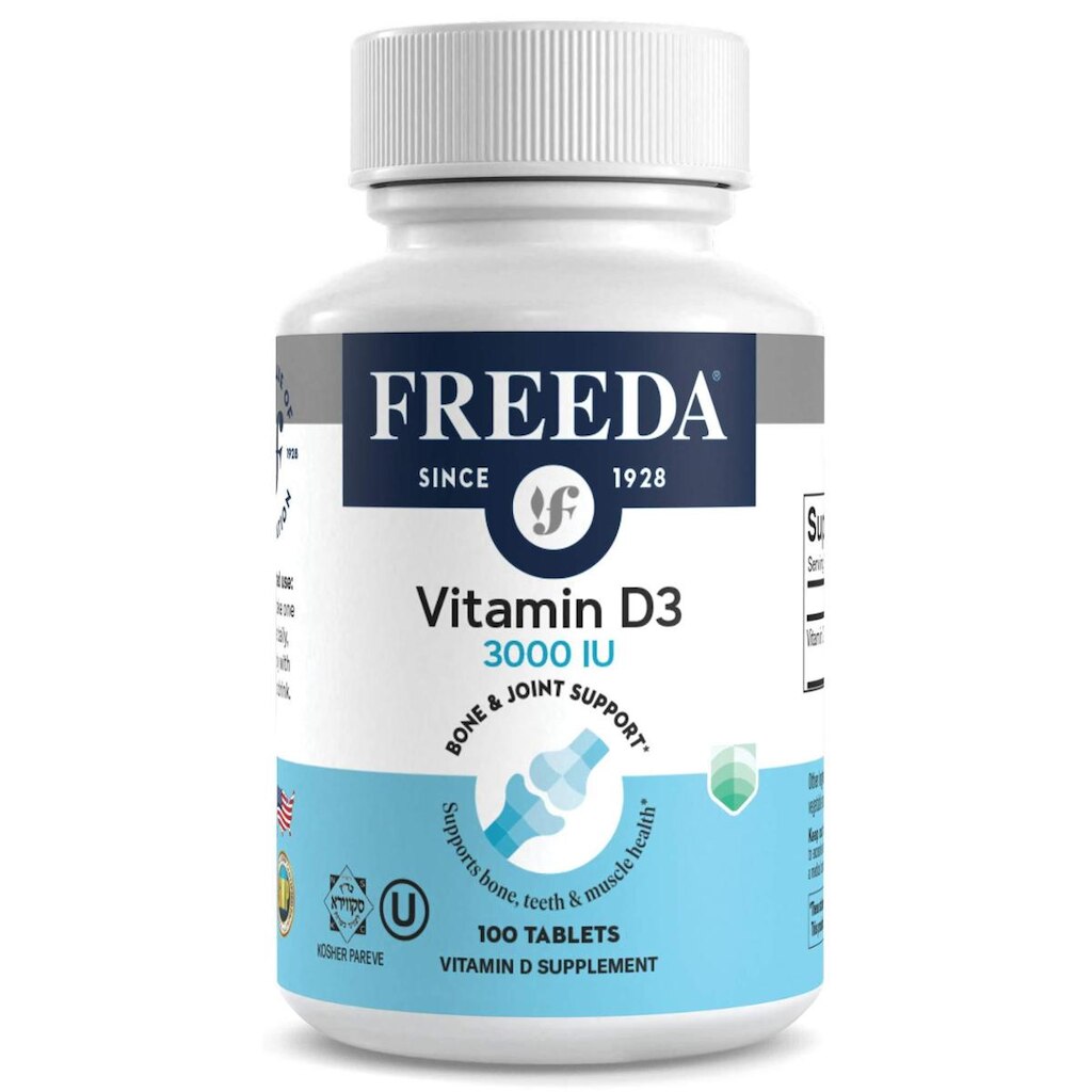 Suplemento FREEDA Vitamina D3-3000 UI em comprimidos - 100 comprimidos