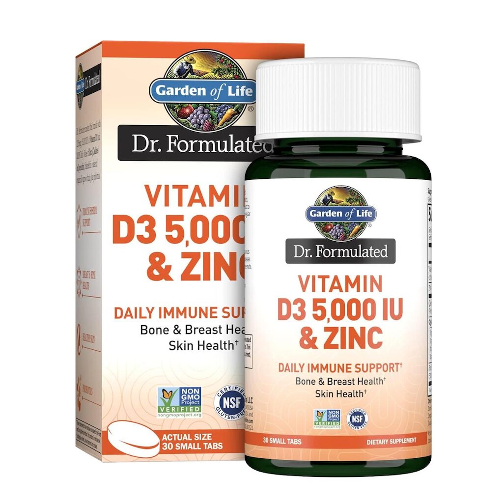 Suplemento Garden of Life Quercetina Zinco com Vitamina D3 30 comprimidos