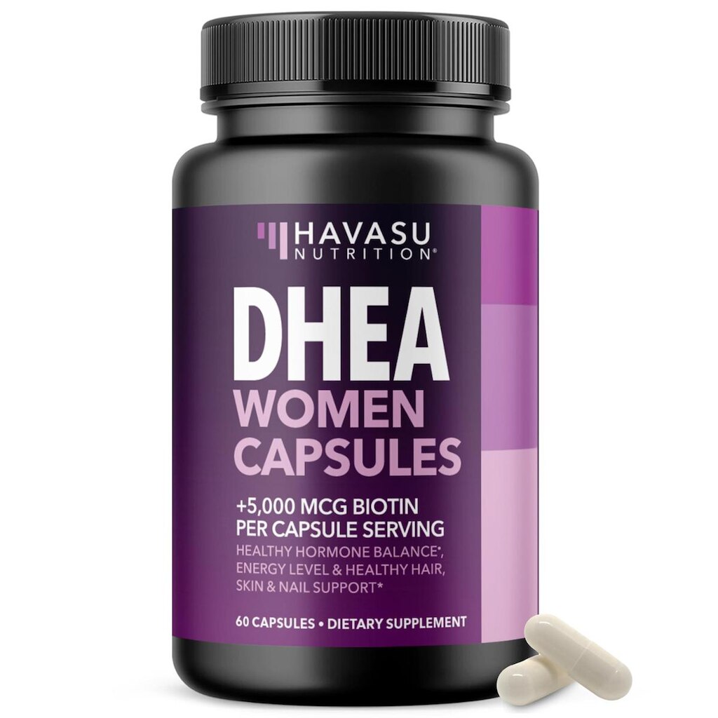 Suplemento HAVASU NUTRITION DHEA 50mg e Biotina 5000mcg