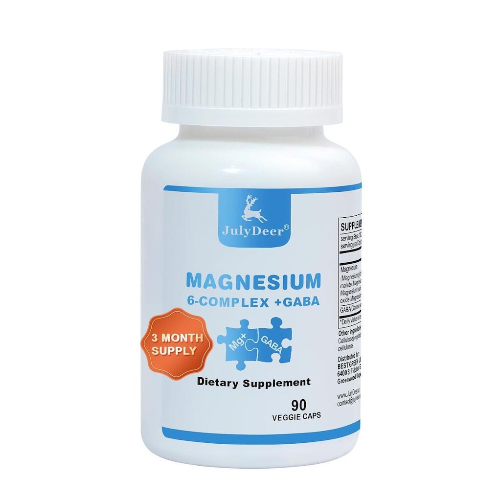 Suplemento Julydeer Sixfold Magnesium Complex 90 Cápsulas