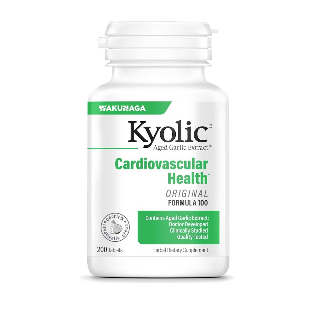 Suplemento Kyolic Aged Alho Extract Formula 100 200 Comprimidos
