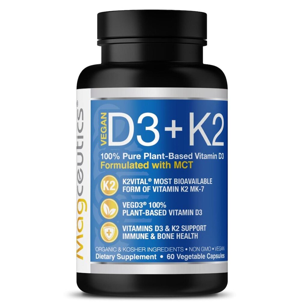 Suplemento Magceutics Vitamina D3 K2 5000UI com MCT 60 cápsulas