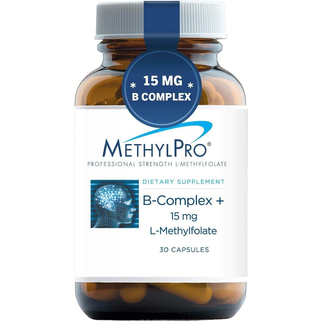 Suplemento MethylPro B-Complex + 15 mg de L-metilfolato 30 cápsulas