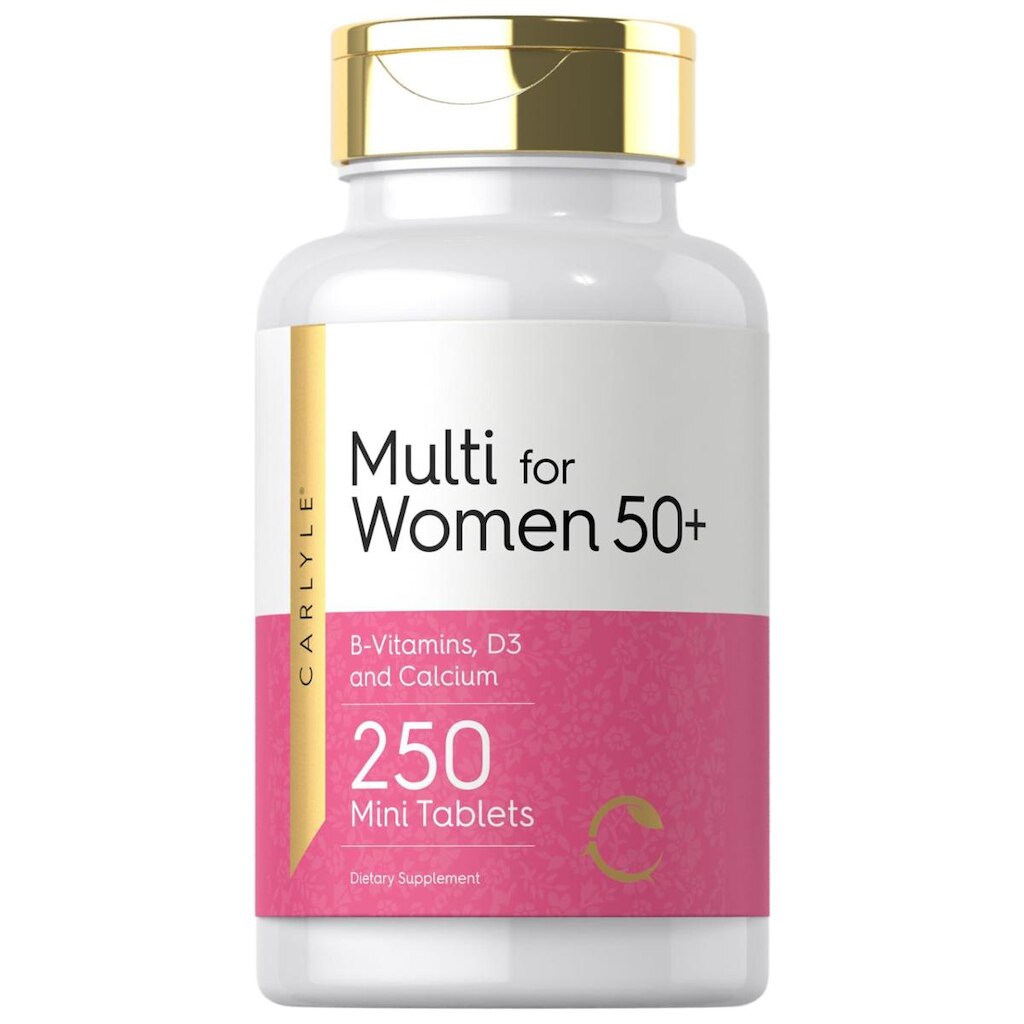 Suplemento Multivitamínico Carlyle para mulheres 50+ 250 comprimidos