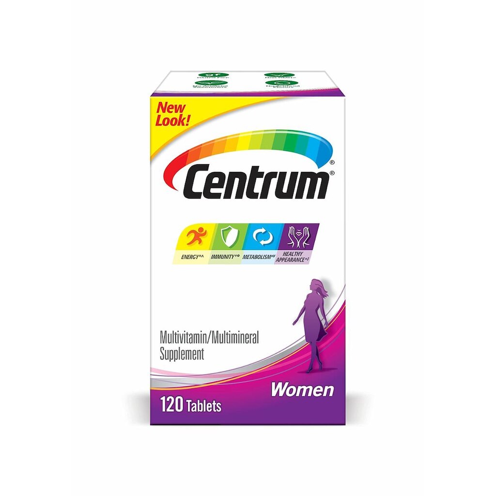 Suplemento Multivitamínico Centrum para mulheres 120 comprimidos