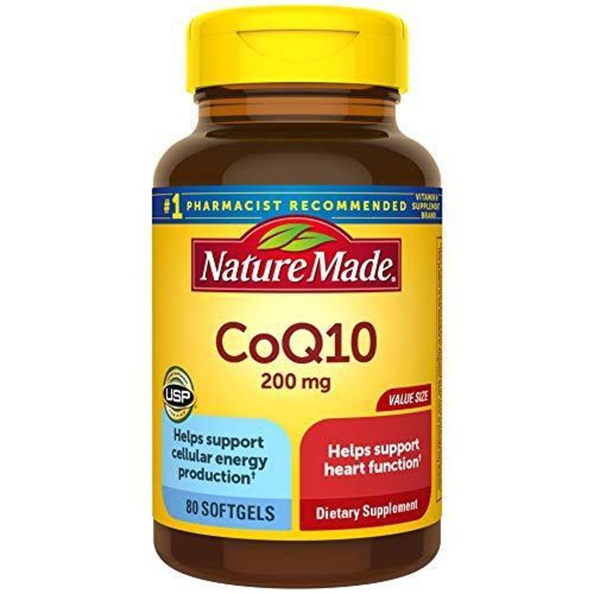 Suplemento Nature Made Coq10 200 Mg 80 Cápsulas