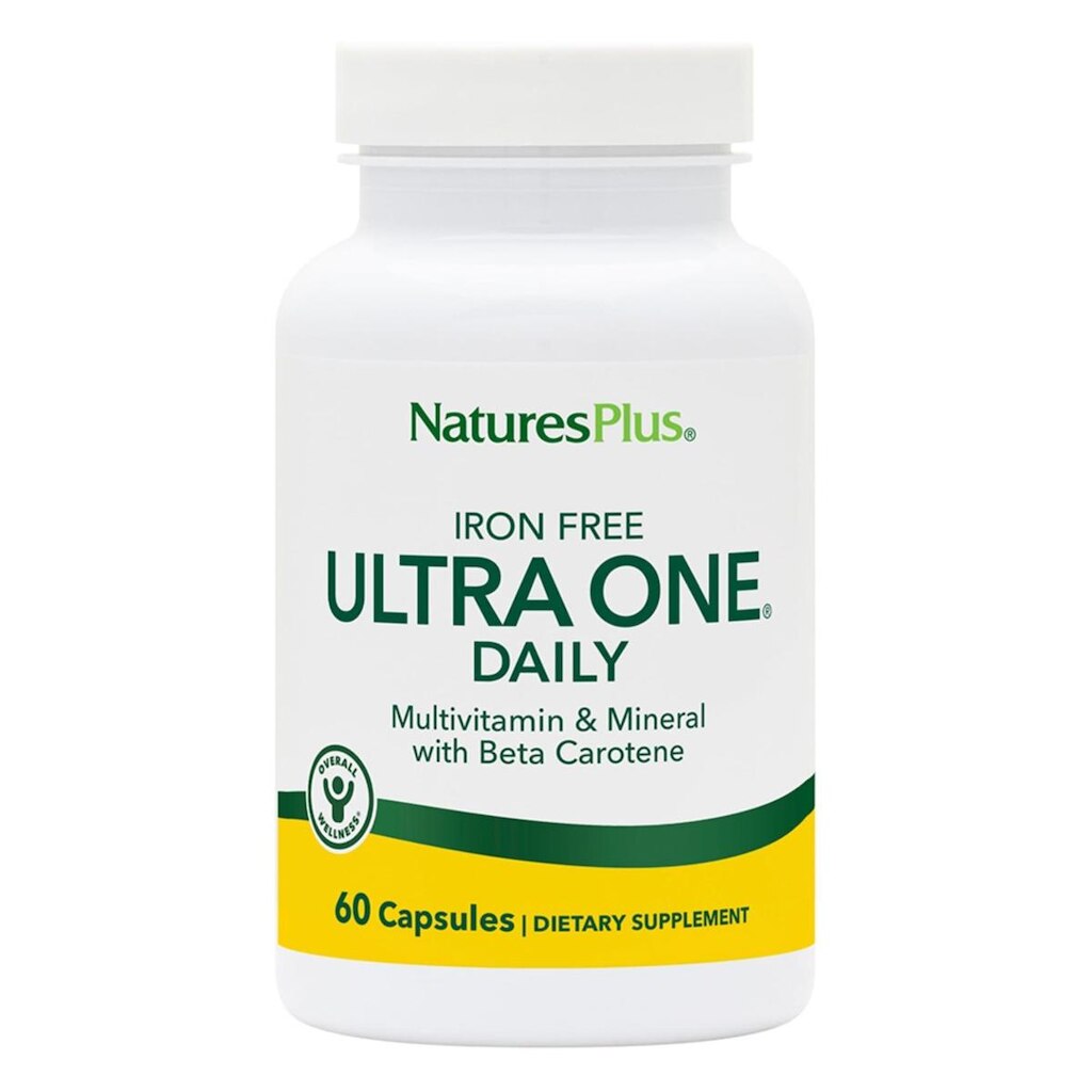 Suplemento Natures Plus Ultra One Daily Iron Free 60 cápsulas